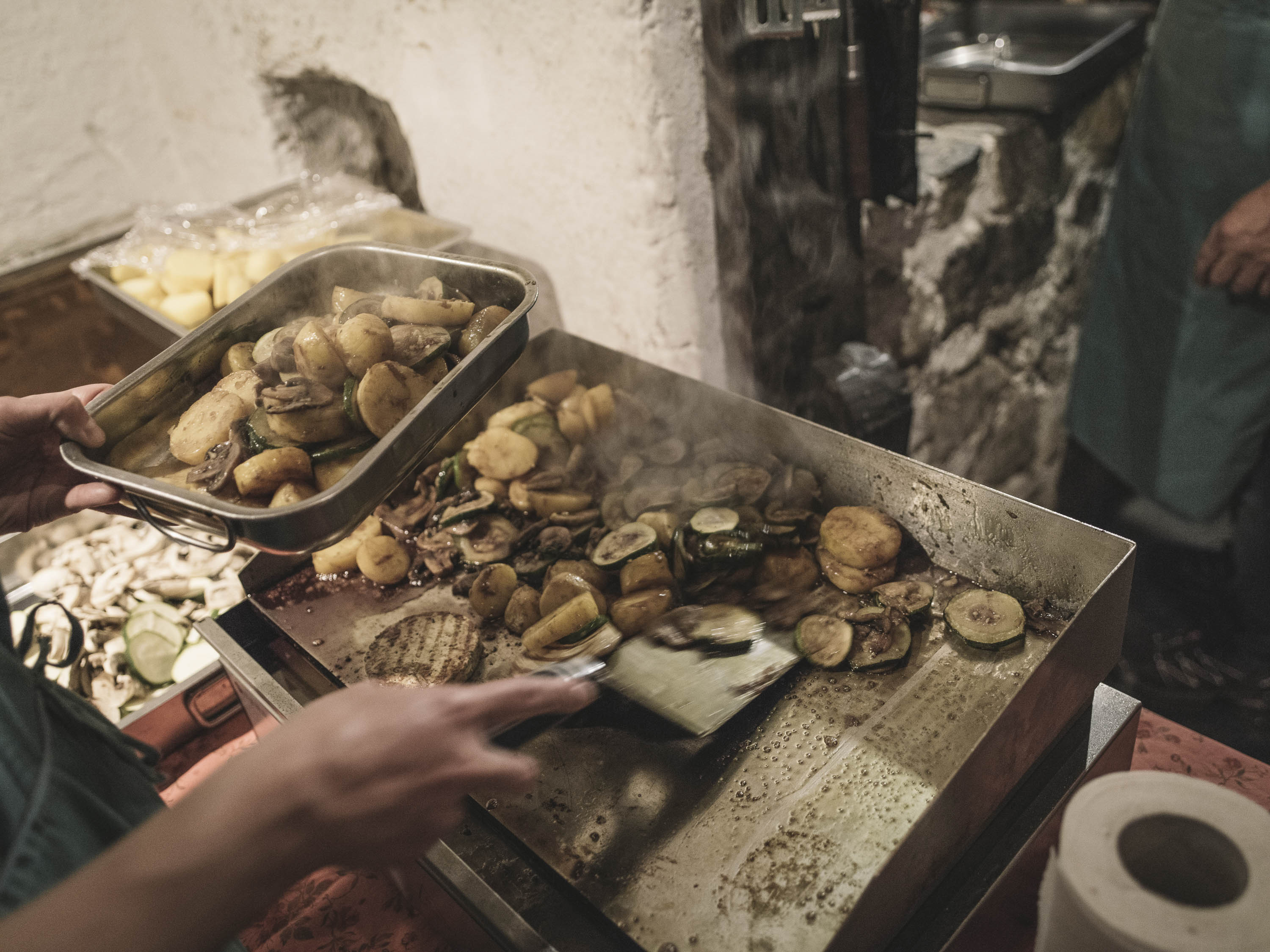 Im Gasthaus zur Ennsbrücke gibt es nur Gemüse und Obst passend zur Jahreszeit.